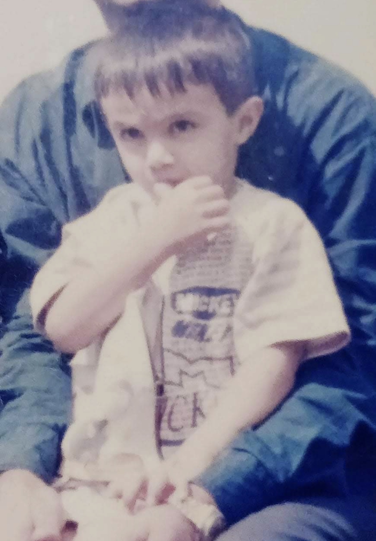 A childhood photograph of Arjun as a little boy